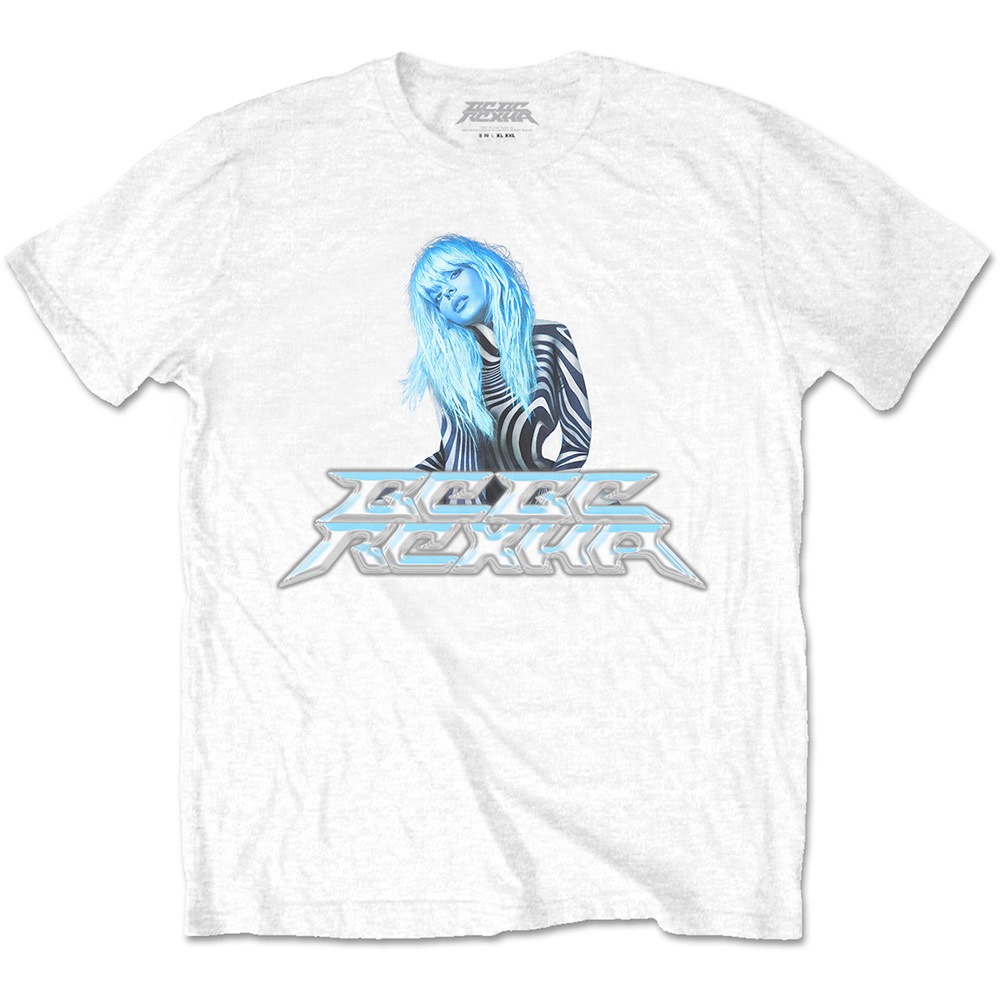Bebe Rexha - Silver Logo Heren Tshirt - Wit